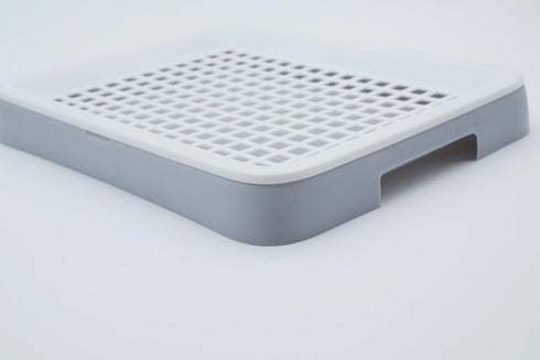 DEFKIYT Rabbit Potty Training Litter Box, Guinea Pig Litter Box Detachable Plastic Rabbit Potty Tray Hamster Toilet Box