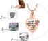 memorial jewelry Forever in My Heart, Pet Cremation Jewelry for Ashes of Dog/Cat, No Longer by My Side Funeral Keepsake