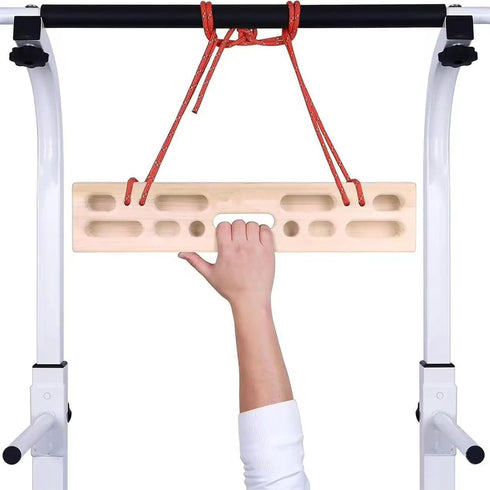 DLOULP Finger Strengthening Board Compacts Wood Climbing Board Portables Fingerboard for Progressive Workouts Outdoor