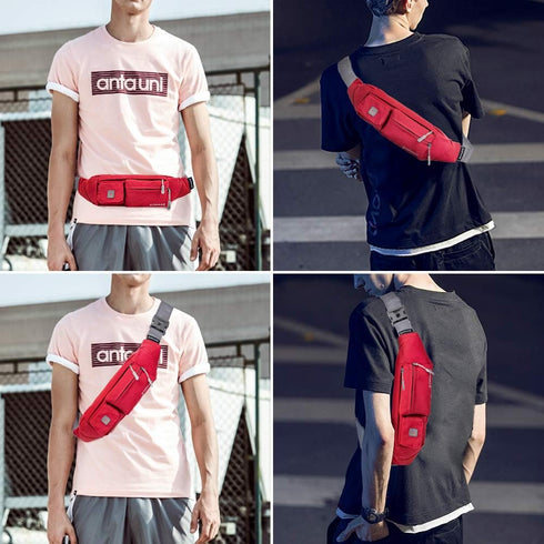 ZOMAKE Crossbody Fanny Pack for Women & Men, Small Runners Belt Bag, Adjustable Strap, Water Resistant Waist Bag