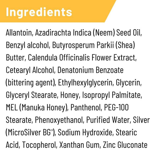 2oz Absorbine Silver Honey Rapid Wound Repair Ointment Tube, Manuka Honey + MicroSilver BG, Horse & Large Animal Wound