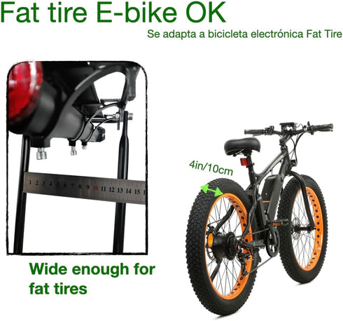 Urby Fat Tire Bike Rack and Electric Bike Rack, Cargo Rack with Load Capacity for Bicycles