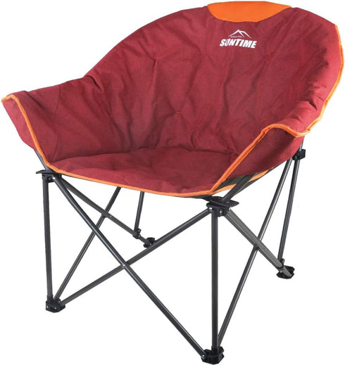 OUTDOOR LIVING SUNTIME Sofa Chair, Oversize Padded Moon Leisure Portable Stable Comfortable