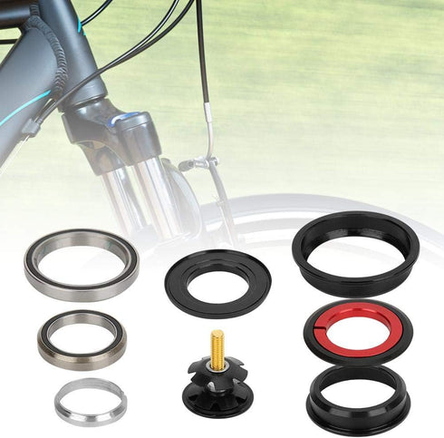 Lower Headset Bearing, Tapered Fork Straight Tube 44/55mm Aluminium Alloy Bike Cycling Accessory for Mountain Bike