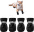 YAODHAOD Dog Shoes for Hot Pavement, Anti-Slip Sole Dog Boots, Reflective Straps, 4PCS (Black, Size: 2)