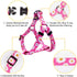 QQPETS Adjustable Dog Harness Leash Set, Heavy Duty No Pull Halter for Small Medium Large Dogs, Back Clip, Anti-Twist,