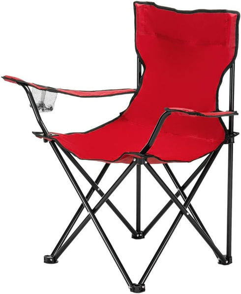 Vasitelan Outdoor Folding Camping Chair with Lumbar Back Support, Outdoor Lawn Chairs