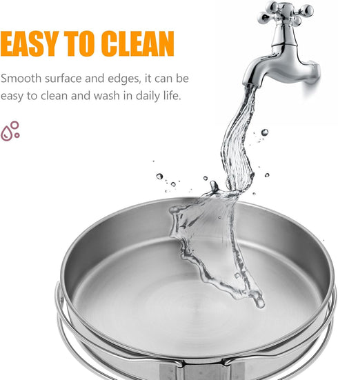 6.29In Angoily Portable Non-Stick Frying Pan Outdoor Cooking Pot with Foldable Handle for Camping Hiking Travel