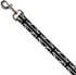 Buckle-Down Pet Leash - Union Jack Distressed Black/White - 4 Feet Long - 1" Wide