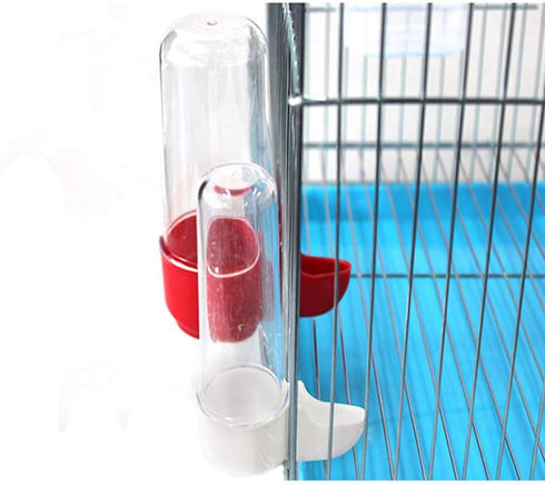 SEIS 3 Pack Bird Water Dispenser with Spoon, Small Animal Foods Bowl, Parrot Drinking Fountain, 200ML Automatic Feeder