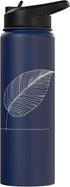 Jimbeels Banana Leaf Line Art Plant Lover Stainless Steel Insulated Water Bottle