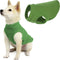 Gooby Stretch Fleece Vest Dog Sweater, Grass Green, Medium, Warm Pullover Fleece Jacket