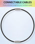 Uniclife 4 Inch/6 Inch Wire Keychain Cable - Large Stainless Steel Key Ring Loop Holder for Luggage Tag Keeper