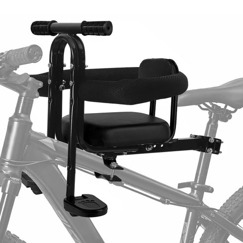 Kids Bike Seat Front Mounted, Child Bike Seat with Foot Pedals and
