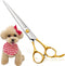 Professional Dog Grooming Scissors, Straight 7.5" Pet Grooming Shears for Small Dogs, Japan 440C Stainless Steel