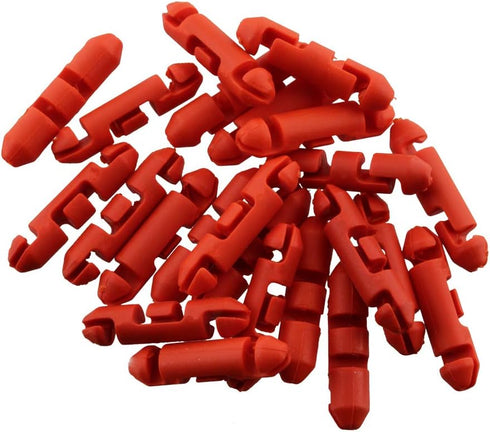 Scotty #2008-24 Auto Stopper Beads for Braided Line (24-Pack), Red