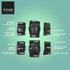 TSG Basic Pad Set, All in One Skateboard Protection Set of Knee Pads, Elbow Pads, Wrist Guards, Hardshell