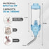 Vannon Dog Water Dispenser for Cage, 20oz Auto Feeding Crate Bottle for Dogs, Cats & Rabbits, BPA Free