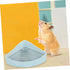 Chinchillas Litter Box Ceramic Triangle Potty for Small Pets Leak Design for Guinea Pigs Easy