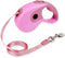 Retractable Dog Leash, 9.8FT for Small Medium Dog Up to 45lbs, One-Handed Brake, Pause, Lock, Anti-Slip Handle, Pink 3M