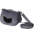 Small Pet Carrier Bag, Gray Flannelette Portable Breathable Carrier for Small Pets (M)