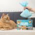 BOS Odor-Sealing Cat Poop Bags, Scent-Free Disposal Bags for Pet Waste & Kitty Litter, 90 Bags, Light Blue
