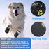 Teamoo Dog Snow Boots for Winter, Waterproof Anti-Slip Booties for Medium Large Dogs, Black Size 8