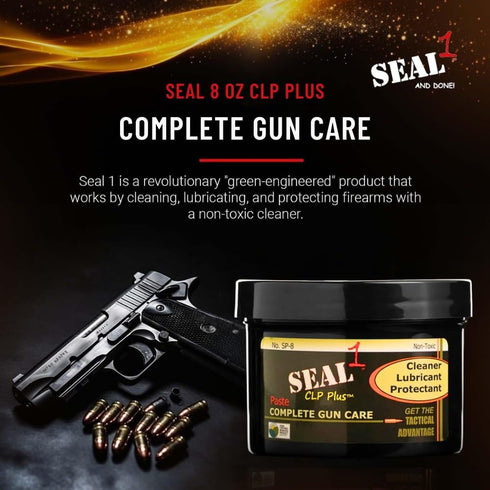 1 (8 oz) SEAL CLP Plus Paste I Cleaner Lubricant Protectant I Dissolves Carbon & Fouling I Protective Barrier I Long