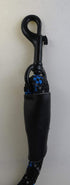 USR Nylon Double Braided Dog Leash 3/8" x 6' Black and Blue
