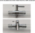 AQUANEAT Aquarium Control Valve, Metal Stainless Steel Gang Valve, Fish Tank Air Flow Distributor Splitter