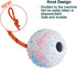 2 Pack Dog Ball, K9 Ball on Rope for Fetch, Reward, Play (6cm)