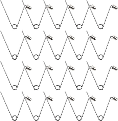 INCREWAY Tent Pole Clips, 20PCS Kayak Paddle Spring Snap Clips for Camping, 6mm Button