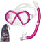 Snorkeling Gear for Adults Age 10+ - 2 Window Adult Snorkel Mask & Set, Panoramic Wide View with Travel Bag