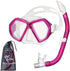 Snorkeling Gear for Adults Age 10+ - 2 Window Adult Snorkel Mask & Set, Panoramic Wide View with Travel Bag