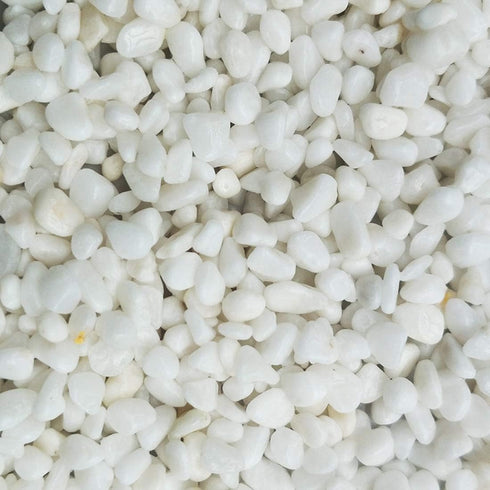 Aquarium Decorative Sands - White Gravel Pebbles for Aquariums & Terrarium Landscape, 2 Pounds