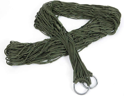 VGEBY Hammock Camping Indoor Outdoor Backpacking Survival & Travel, Portable Lightweight Nylon Mesh Rope Hammocks Mountain Camping