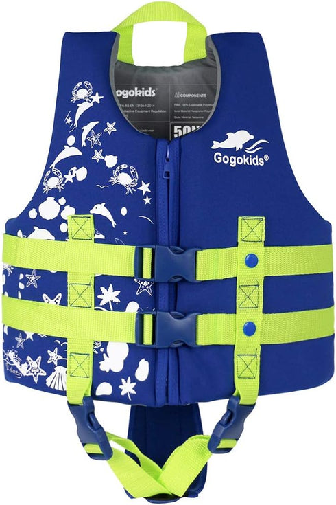 Gogokids Toddler Swim Vest, Kids Floaties Boys & Girls Buoyancy Jacket for