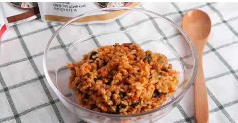 Easybab (2 PACK) Korean Ready to Eat Bibimbap, Mushroom