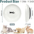 BNOSDM 4 Pcs Cat Food Bowls, Shallow Ceramic Dishes with Non-Slip Silicone Bottom for Indoor Kittens