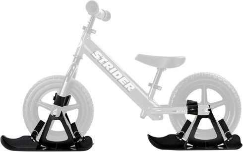 Strider 12” Snow Skis Set - Transform Balance Bike into Sled - Fits 12” Balance Bikes - For Kids 1 to 4 Years