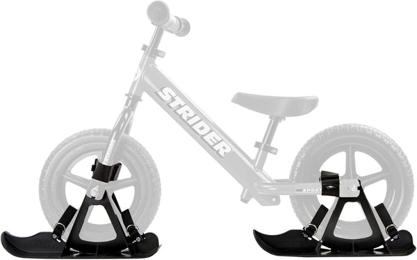 Strider 12” Snow Skis Set - Transform Balance Bike into Sled - Fits 12” Balance Bikes - For Kids 1 to 4 Years