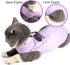 Cat Surgery Recovery Suit - Cat Onesie for Post-Surgery Wear, E-Collar Alternative for Cats (Purple-S)
