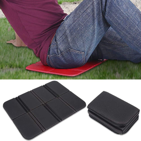 Foldable Camping Foam Pad, Black Lightweight Picnic Seat Cushions for Outdoor Camping, Fishing