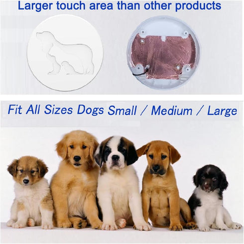 (1 3 EverNary Dog Door Bell, WiFi Smart Doggie Doorbell for Potty Training with Wireless Waterproof Touch Button
