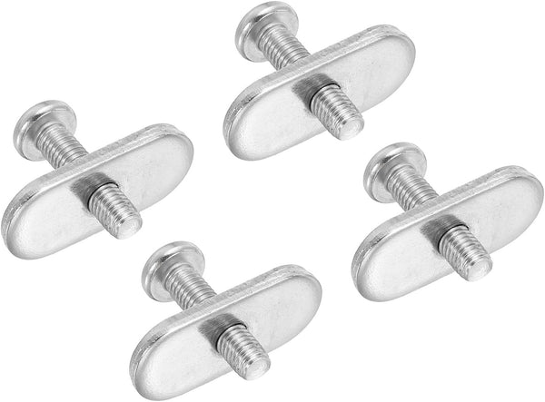 PATIKIL 316 Stainless Steel Kayak Rail Track Screws and Nuts, 4 Pack Hardware Gear Mount Replacement Kit