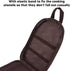TOPINCN Cooking Utensils, Pouch Polyester Fabric Camping Cookware Travel Storage Bag, Outdoor Large Space Cookware Kit