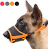 HEELE Dog Muzzle, Soft Nylon Anti Biting Muzzle, Adjustable Loop for Small Medium Large Dogs (Orange, M)