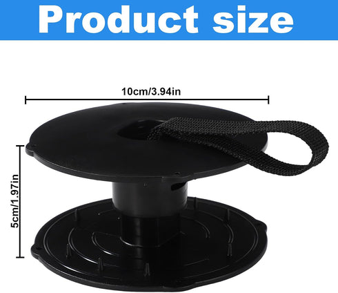 Lyreh Grommet Floating Water Mat Tether Kit, Plastic Premium Portable Floating Mat Straps Tether Rope Kit Practical