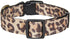 Dog Collar Cheetah Pattern, Wear Resistant Fabric, Comfortable and Durable for Medium Dogs (Neck: 12"-18")