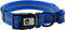 NIMBLE Dog Collar, Waterproof Adjustable PVC & Polyester with Reflective Cloth Stripe - Sizes S/M/L, Blue